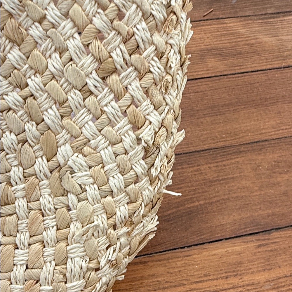 BUNDLE of 2 Straw Sun Hats with Floral Accent and Punta Cana - Picture 9 of 10